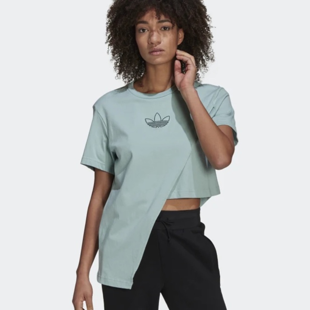 Adidas Asymmetrical Crop Tee